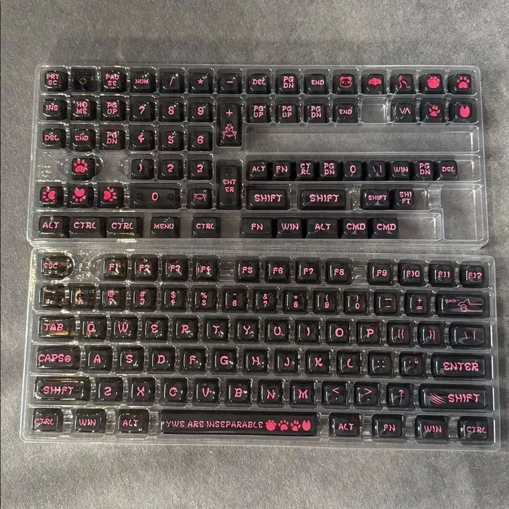 Coolkiller Animal World Theme Clear Keycap Set 142 Key Caps for Keyboards NEW